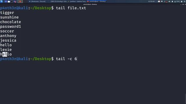 linux 20 head & tail Command