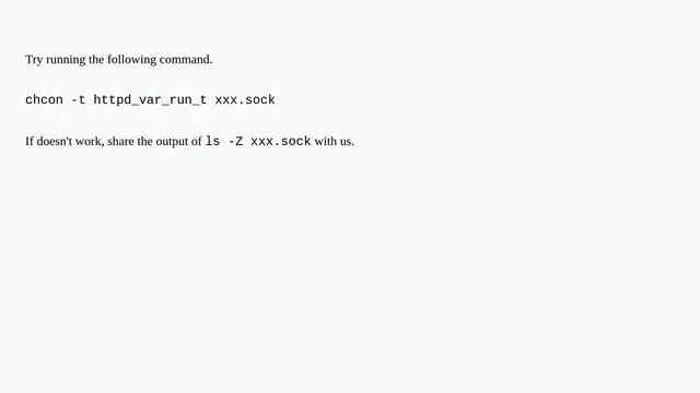 Ngnix can't write socket file due to SELinux смотреть онлайн