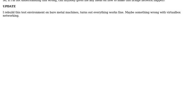 Bridge virtual interface into physical network? смотреть онлайн