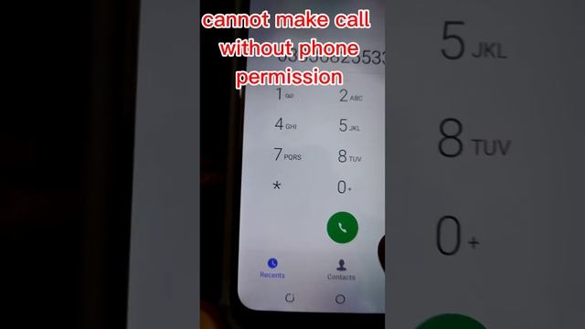 cannot make call without phone permission смотреть онлайн