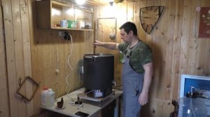 Варка пива Майнбок в пивоварне Бавария. Домашнее пиво.