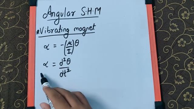 Oscillations lecture 11: (Angular SHM and derivation of time period of Vibration magnetometer)