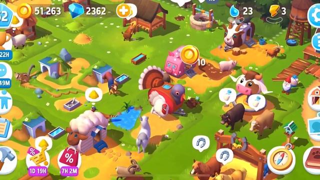 FARMVILLE 3: ANIMALS | iOS | Level 52 | New Area Unlocked: Possum Park | Gameplay смотреть онлайн