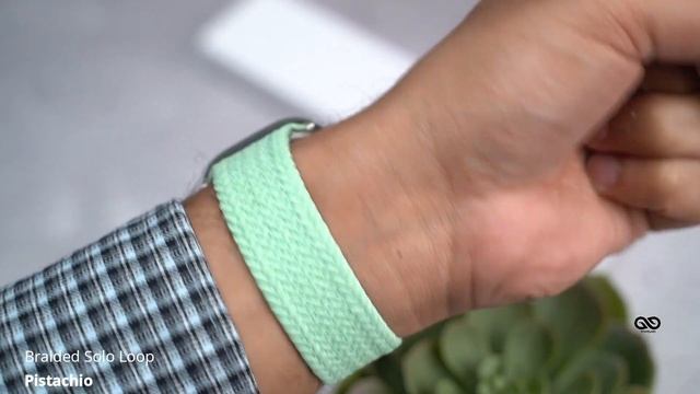 Pistachio Braided Solo Loop For iWatch 49 MM For Series Ultra смотреть онлайн