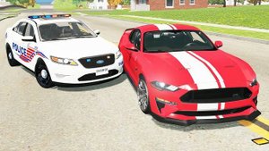 BeamNG Drive - Реалистичные автомобильные аварии и погони и ДТП. Бимка.