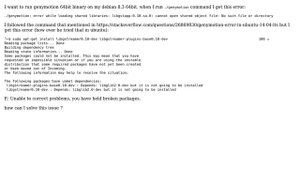Unix & Linux: How to solve unmet dependencies when install libgstreamer0.10-dev?