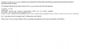 Unix & Linux: Where to find/get systemd-journal-gatewayd.service on Debian Jessie?