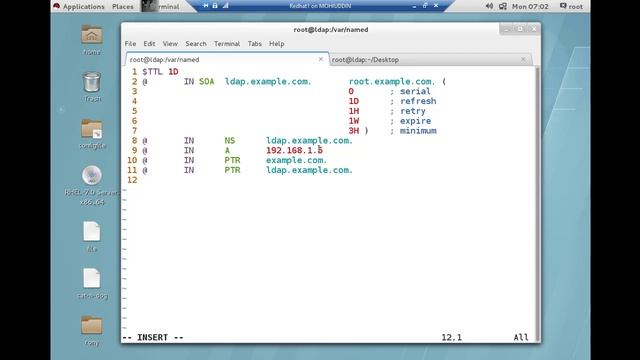 DNS server configuration in Red Hat Linux 7