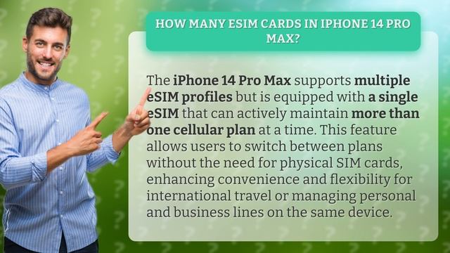 How many eSIM cards in iPhone 14 Pro Max?