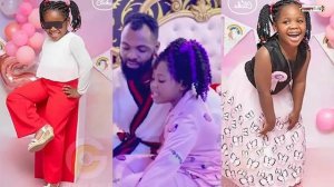 Wow...Rev Obofour gifts her 7yrs old daughter with iPhone 12 Pro Max on her birthday