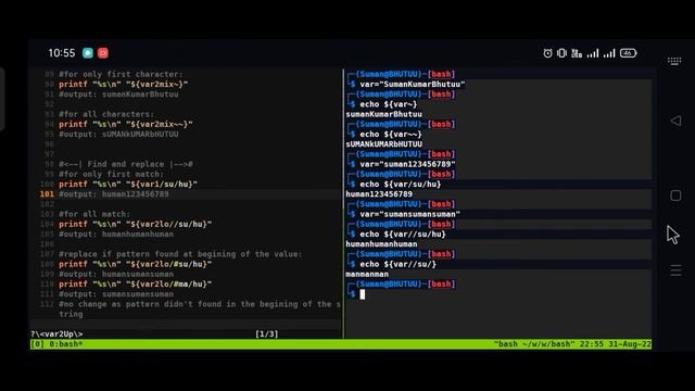 Bash scripting: 5 | parameter expansion: 2 | #bash #bashscripting #linux #shell #BHUTUU