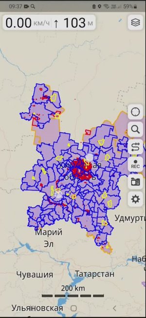 Карта охотничьих угодий Кировской области