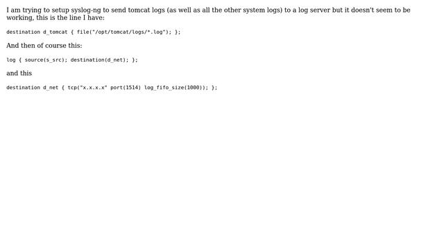 DevOps & SysAdmins: Send tomcat logs with syslog-ng in Ubuntu Linux смотреть онлайн