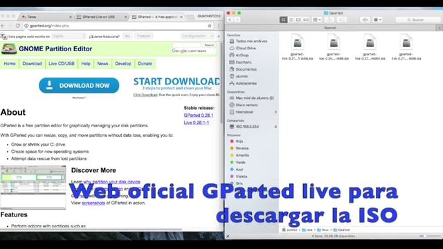 GParted Live - Herramientas de diagnóstico tras el montaje de HD смотреть онлайн