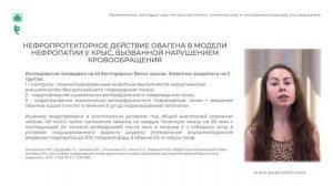 Применение пептидов при патологии почек: клинические и экспериментальные исследования
