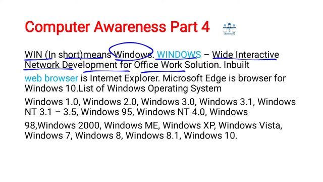 Computer Awareness Part 4 for IBPS RRB / RBI Assistant 2021-22