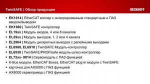 Обучение Beckhoff, обзор модулей EtherCAT и K-Bus шины