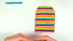 Лепим  Мороженое из PlayDoh. Учим цвета на Английском.