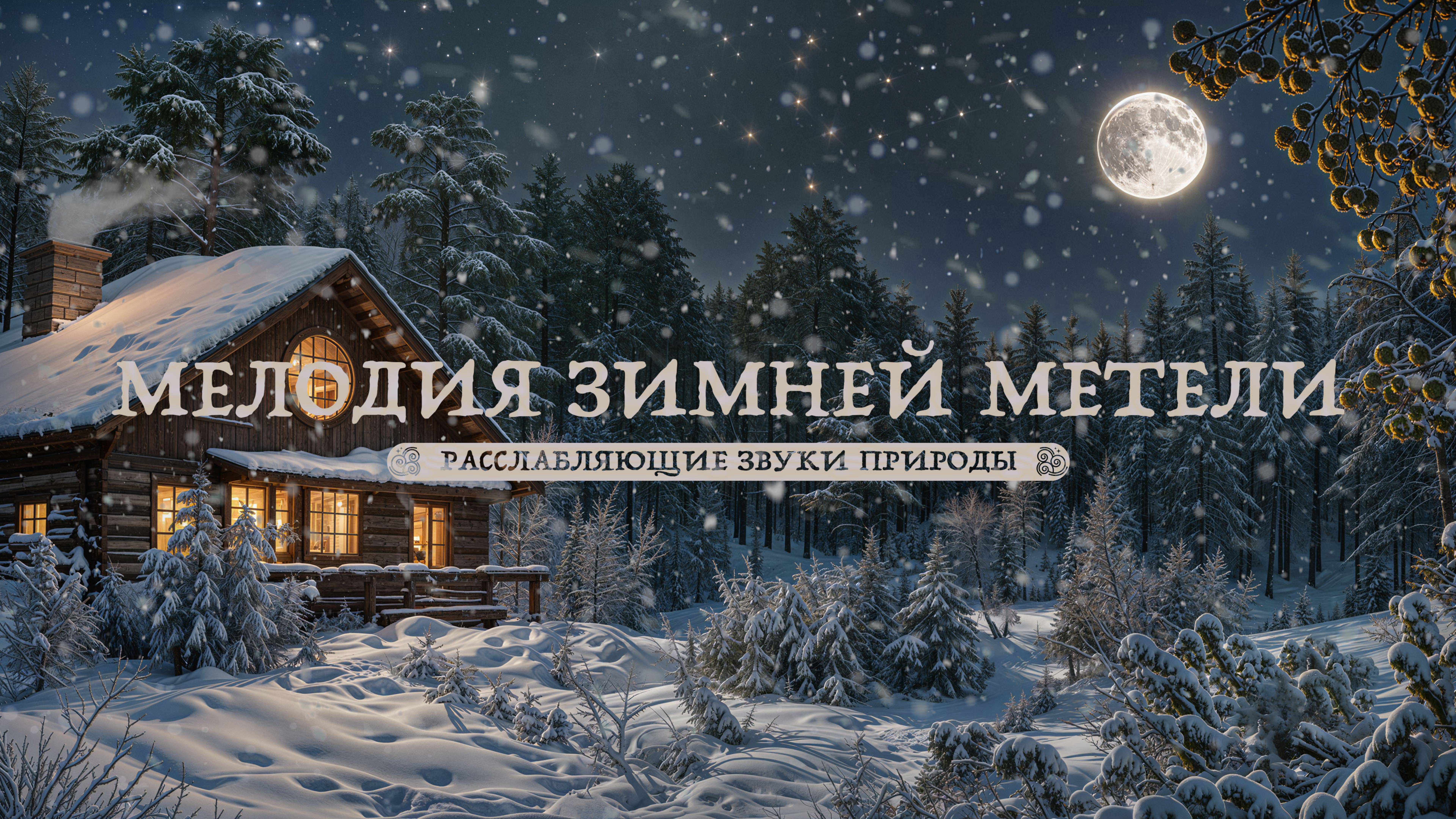 Зимняя идиллия: Метель в заснеженном лесу