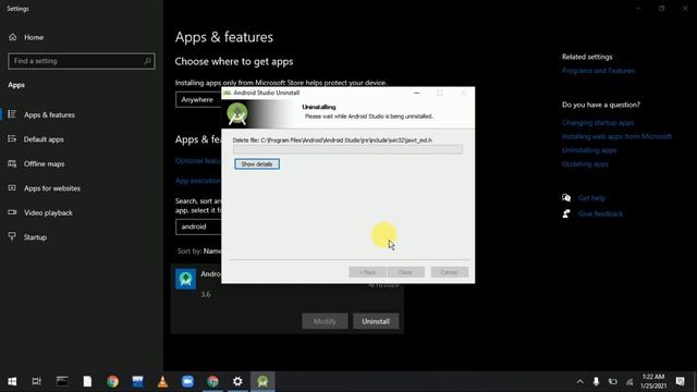How to completely remove or uninstall Android Studio || Uninstall android studio #androidstudio
