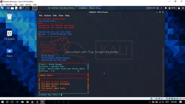 Installtion_Black_Drogan- Tools_ In kalilinux Who Am I HCK 2021 смотреть онлайн