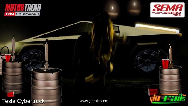 Smart RGB Bluetooth Glorails on the Tesla Cybertruck. S смотреть онлайн