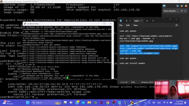 Konfigurasi Control Panel Hosting Menggunakan Ubuntu Dengan Webmin смотреть онлайн