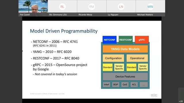 Pat Cavell's Tech Talks - Network Programmability - 09 30 2021