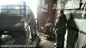 Погрузка КПП и ДВС ЛэндКрузер 80. Погрузка рулона сена в газель.