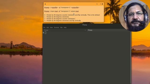 Rotate videos with FFMPEG in GNU/Llinux