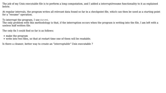 Best way to create "interruptable" executable (2 Solutions!!) смотреть онлайн