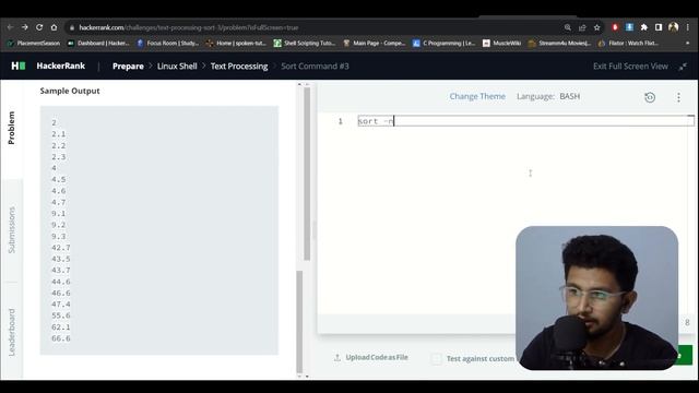 'Sort' Command #3 | Hacker Rank Bash Problem solving #linux #opensource #bash #bashscripting