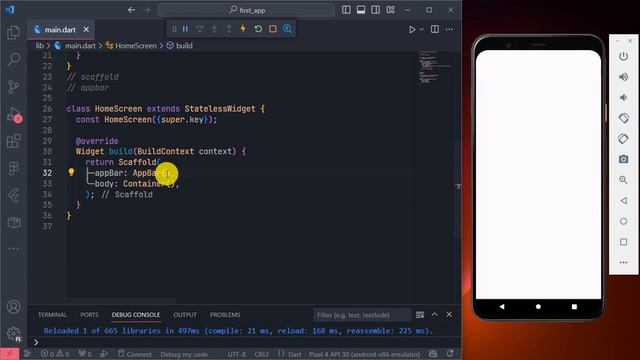 5  Scaffold & AppBar смотреть онлайн
