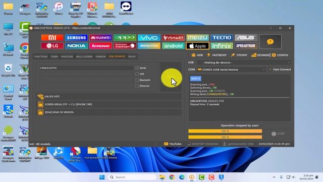 Apple iPhone 7 (A1660) iCloud/ Hello Screen Bypass Using UnlockTool