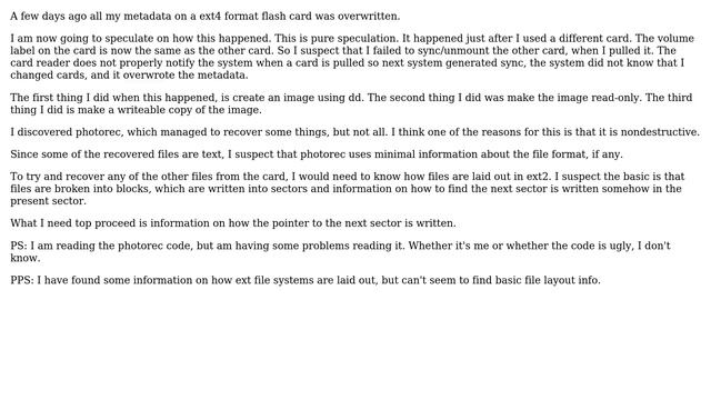 Unix & Linux: How are files laid out in ext2/ext3/ext4?