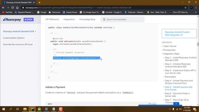 Razorpay payment gateway integration in android studio tutorial 2020 смотреть онлайн