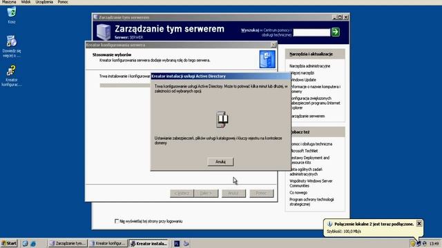 Active Directory Instalacja PL/Active Directory Instalation Windows Server 2003 R2 смотреть онлайн