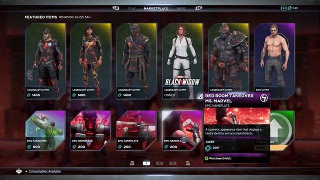 NEW BLACK WIDOW MOVIE SKIN❗Avengers Game Weekly Marketplace New Skins [July 8-14] смотреть онлайн