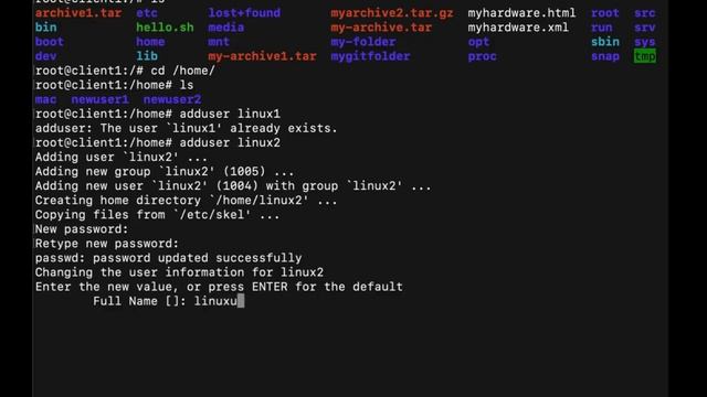 Linux for Professionals unit 9-13 Services, Modifying Users  LAMP Stack  tee command #linux