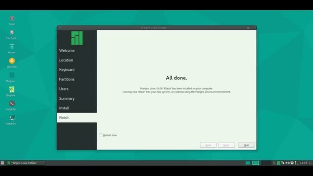 Установка Manjaro Linux 16.08 смотреть онлайн
