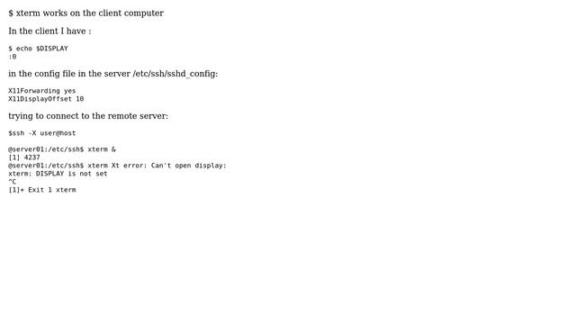 Ubuntu: Can not connect remotly with X11 and SSH? err: Can't open display, What's wrong? смотреть онлайн