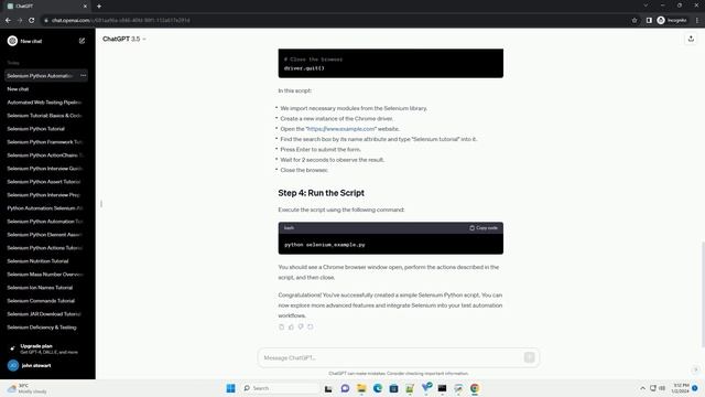 selenium python framework example