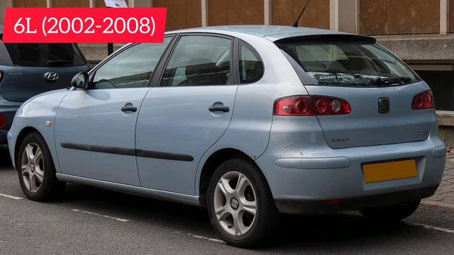 Еволюція Seat Ibiza (1984-2022).