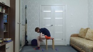 ЛФК . Гимнастика при остеохондрозе №15.  Запись онлайн занятия.