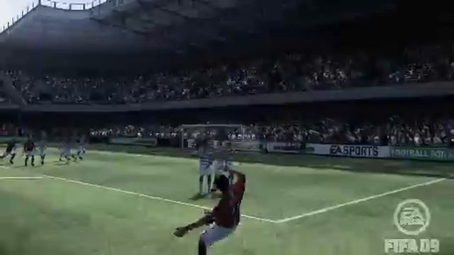 FIFA 09 Giggs Powerful Free Kick смотреть онлайн