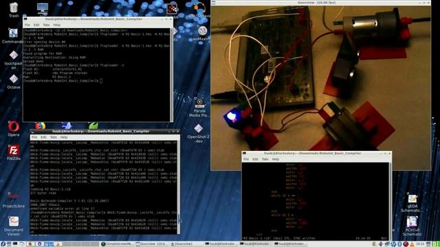 RI BASIC #3: fischertechnik, RoboInterface, Linux, winehq, BASIC, motor, sonar, switch, oops, more смотреть онлайн