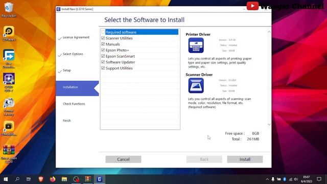 Install Printer EPSON L3210