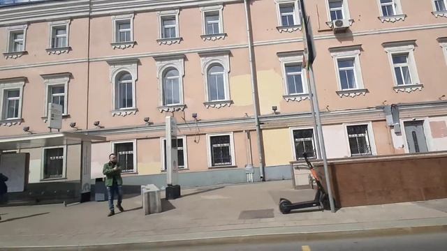 По Москве на машине. По Садовому кольцу от проспекта Сахарова