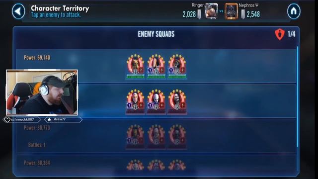 RInger Plays SWGOH: GAC 17-2-3 Ringer vs Nephros for the Week Championships! смотреть онлайн