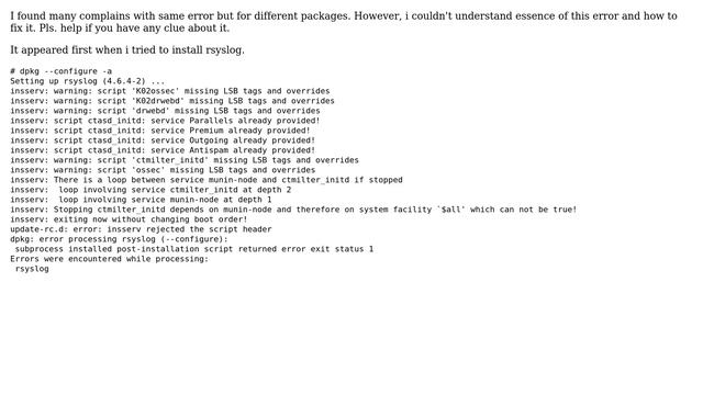 DevOps & SysAdmins: installed post-installation script returned error exit status 1 смотреть онлайн